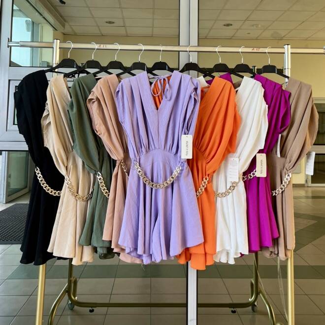 Sukienka damskie 2496 MIX KOLOR STANDARD