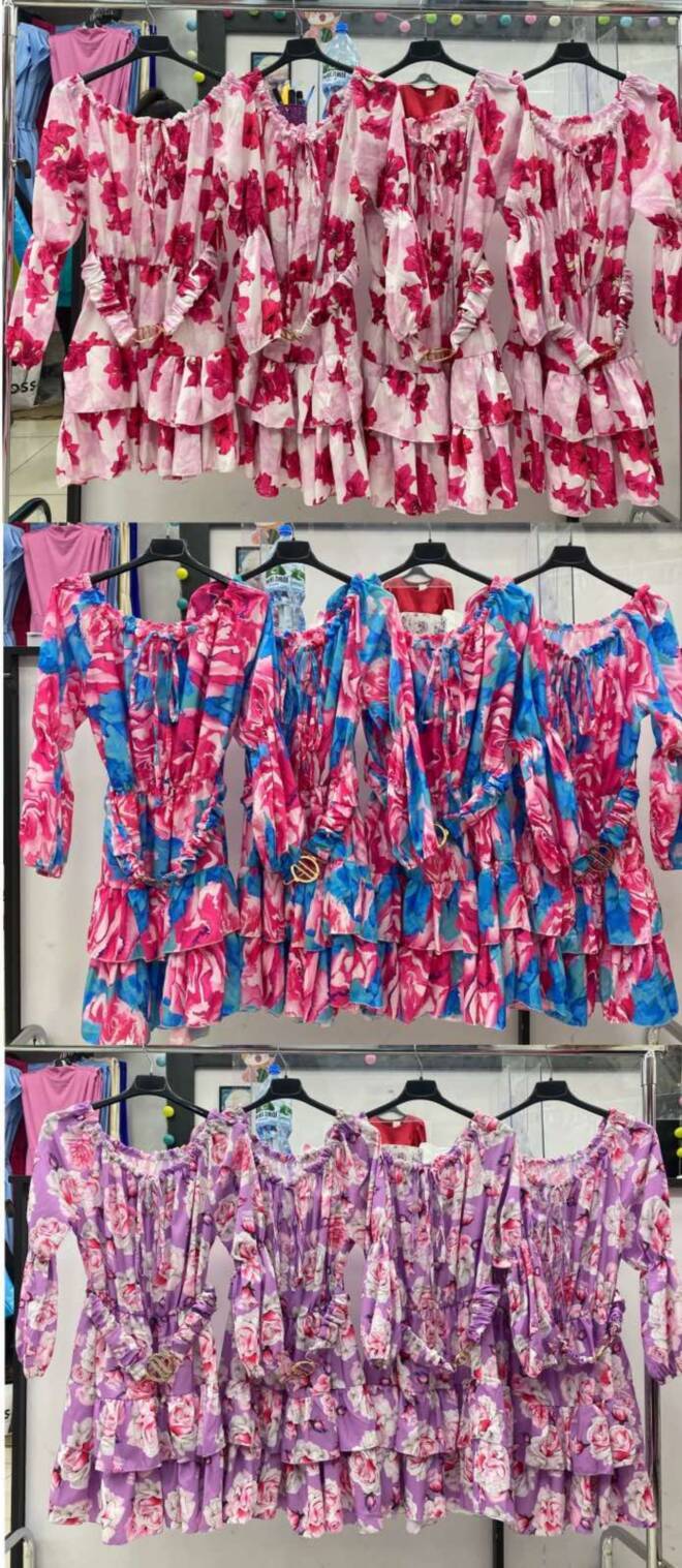 Sukienka damskie 2409 MIX KOLOR STANDARD   1