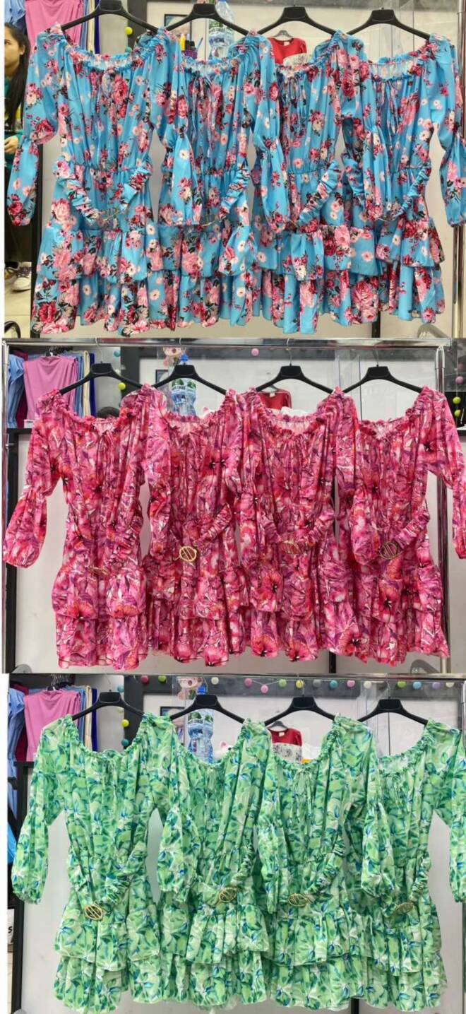 Sukienka damskie 2410 MIX KOLOR STANDARD  