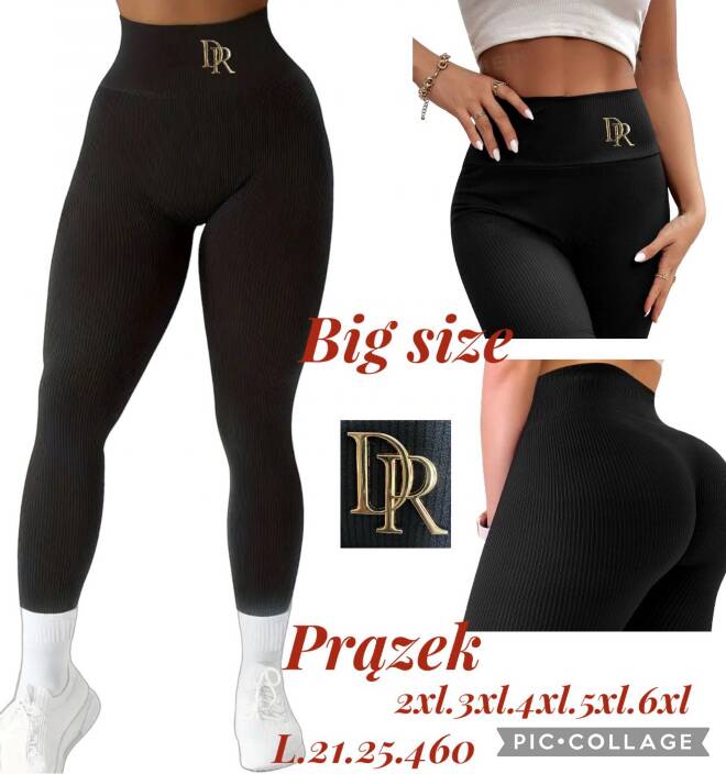 Leginsy damskie 2507 Mix kolor 2XL-6XL