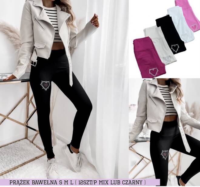 Leginsy damskie 2510 Mix kolor S-L