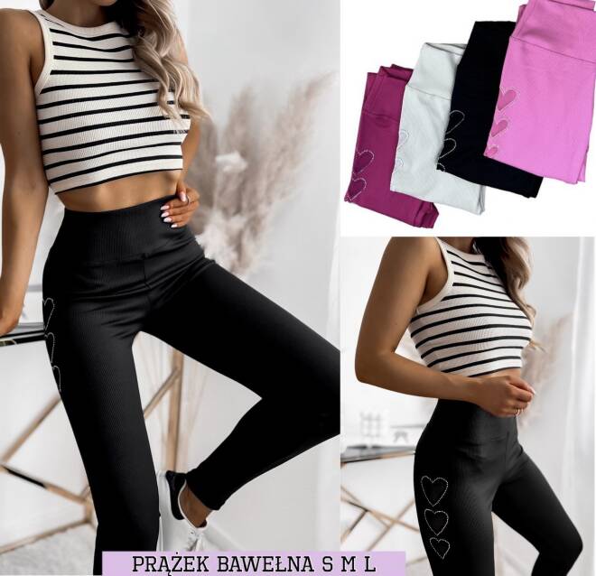 Leginsy damskie 2511 Mix kolor S-L