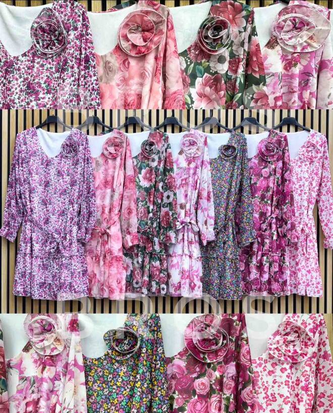 Sukienka damskie 2510 Mix kolor Standard (Towar Włoskie)   1