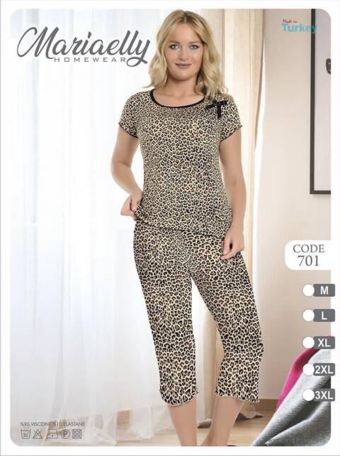 Piżama damskie 701 Mix kolor M-3XL (Towar Tureckie) 1