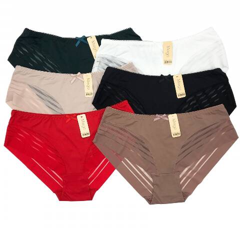 Majtki damskie 680093 Mix kolor 3XL-5XL