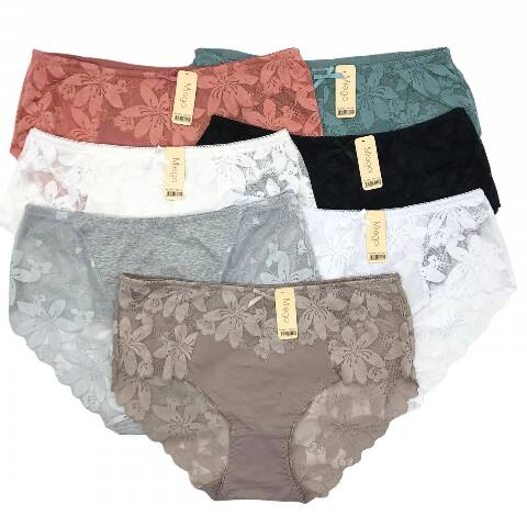 Majtki damskie 680091 Mix kolor 3XL-5XL