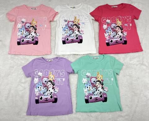 Bluzka dziewczęca B124 Mix kolor 3-8