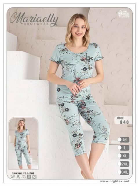Piżama damskie 0840 Mix kolor M-3XL (Towar Tureckie) 1