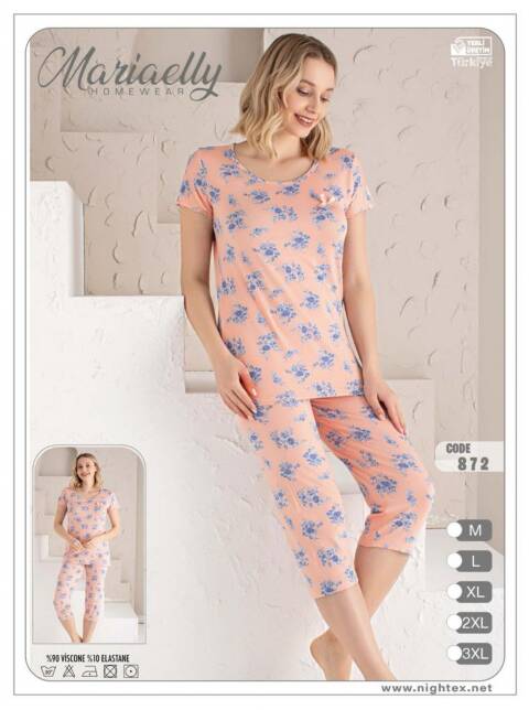 Piżama damskie 0872 Mix kolor M-3XL (Towar Tureckie)