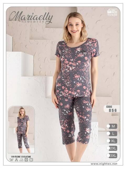 Piżama damskie 0856 Mix kolor M-3XL (Towar Tureckie)