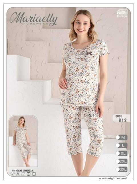 Piżama damskie 0828 Mix kolor M-3XL (Towar Tureckie) 1