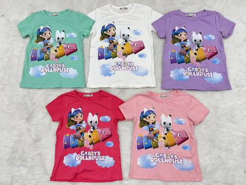 Bluzka dziewczęca B126 Mix kolor 3-8 1