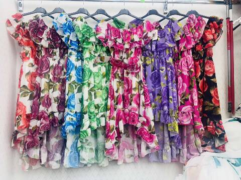 Sukienka damskie V127 Mix kolor Standard 