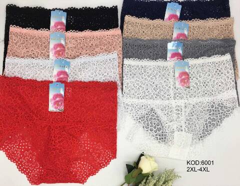 Majtki damskie 6001 Mix kolor 2XL-4XL 1