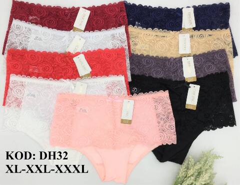 Majtki damskie DH32 Mix kolor XL-3XL 1