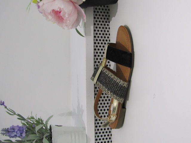 Sandały damskie 8095 BLACK 36-41