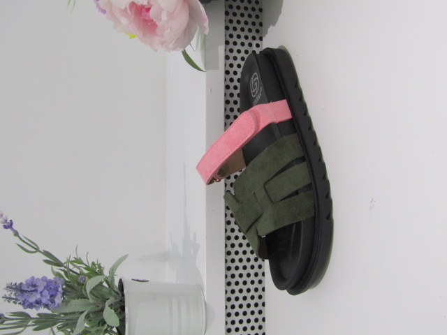 Klapki Damskie CD319 GREEN 36-41