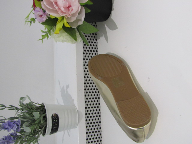 Baleriny Damskie 8070 GOLD 36-41 1