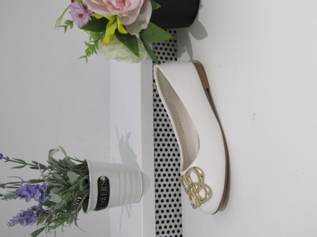 Baleriny Damskie 8070 WHITE 36-41