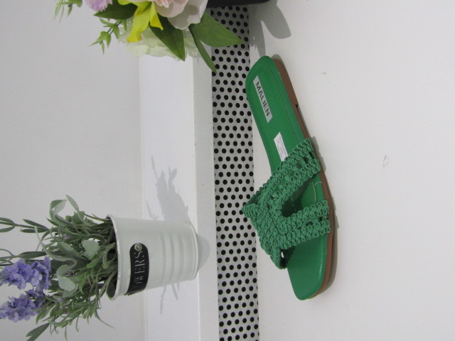 Klapki Damskie C279 GREEN 36-41