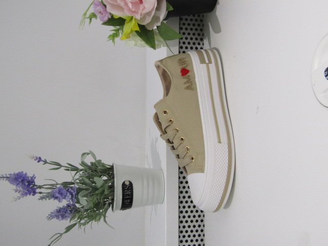 Trampki damskie 9110 KHAKI 36-41