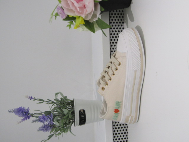 Trampki damskie 9110 BEIGE 36-41