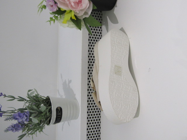 Klapki Damskie 8082 BEIGE 36-41 1