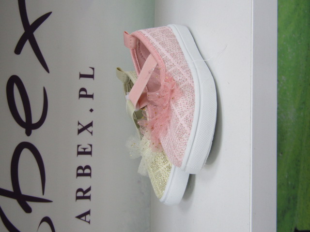 Baleriny Dziecięce 952A WHITE/BEIGE/PINK 21-26