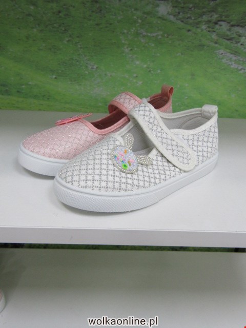 Baleriny Dziecięce 951C WHITE/BEIGE/PINK 31-36