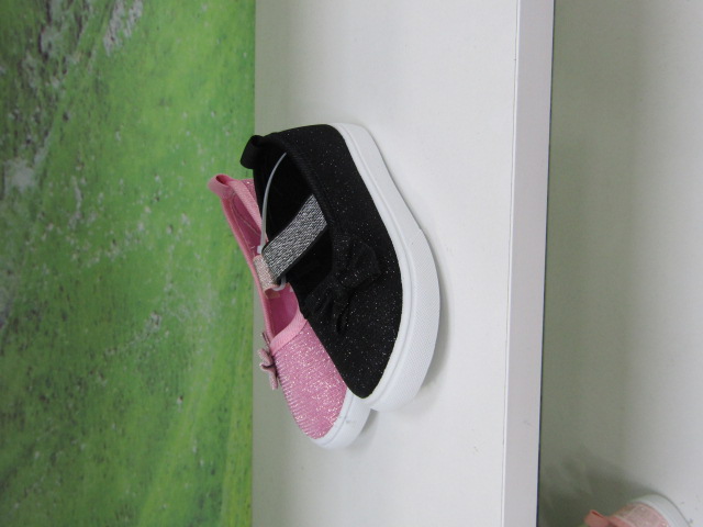 Baleriny Dziecięce 950A BLACK/SILVER/PINK 21-26