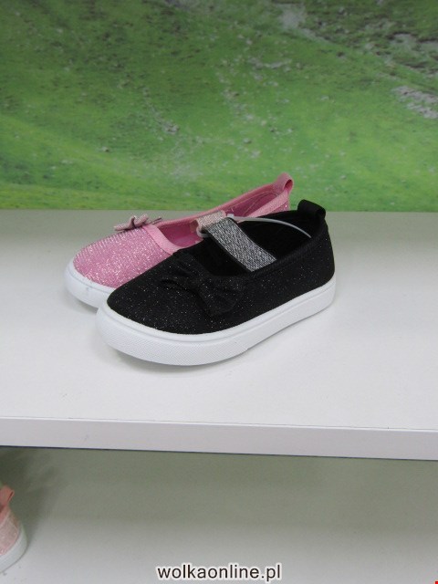 Baleriny Dziecięce 950A BLACK/SILVER/PINK 21-26