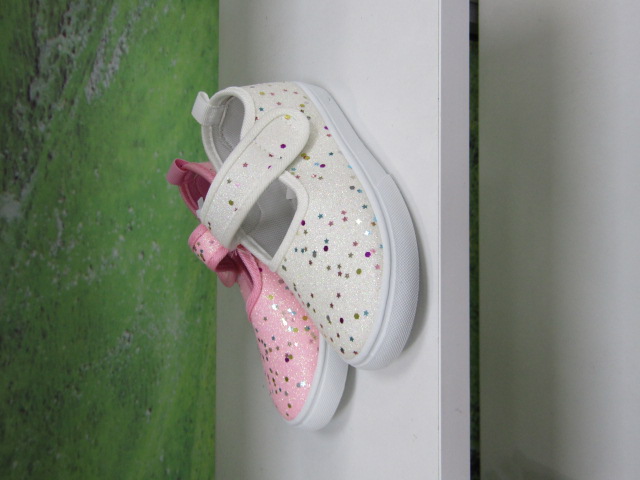 Baleriny Dziecięce 956B WHITE/PINK/PURPLE 26-31