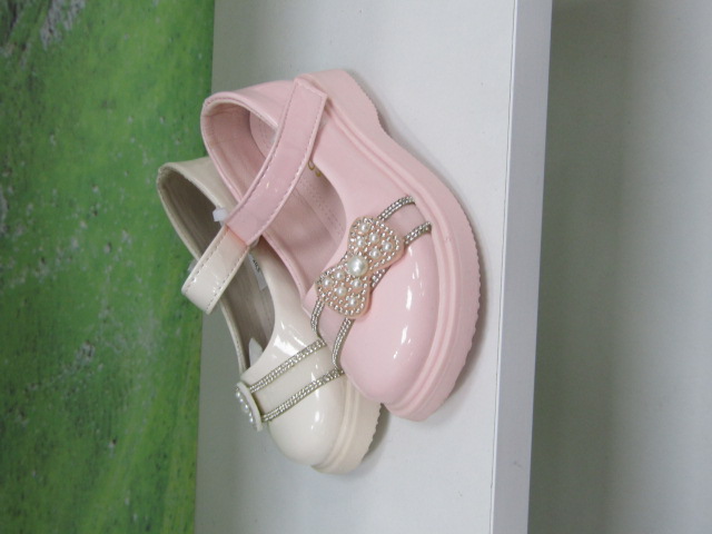 Baleriny Dziecięce YF-19B BLACK/BEIGE/PINK 25-30