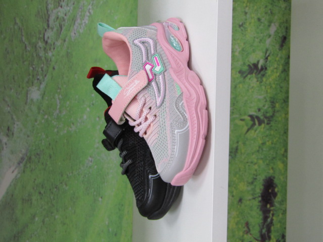 Buty Sportowe Dziecięce 4276 BLACK/BLUE/PINK 33-38