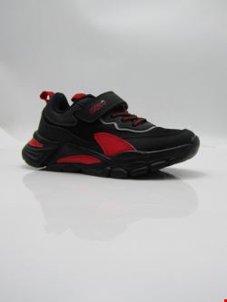 Buty Sportowe Dziecięce F807 BLACK/RED 31-36