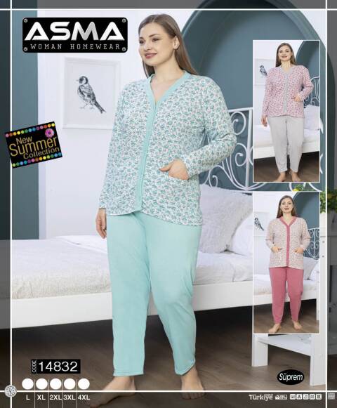 Piżama damskie 14832 1 kolor L-4XL (Towar Tureckie)
