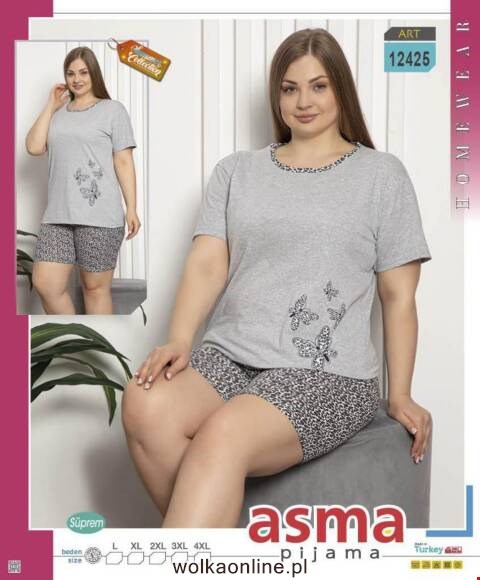 Piżama damskie 12425 1 kolor L-4XL (Towar Tureckie)