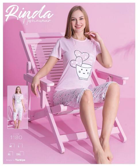 Piżama damskie 1180 1 kolor M-2XL (Towar Tureckie) 1