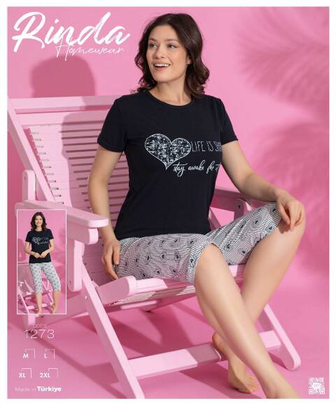 Piżama damskie 1273 1 kolor M-2XL (Towar Tureckie) 1