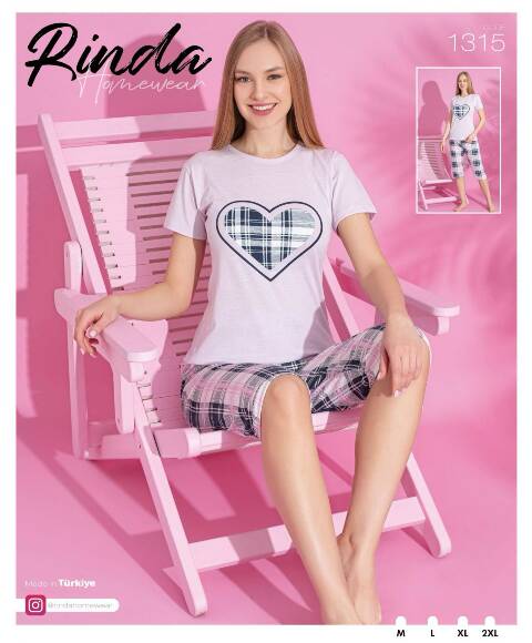 Piżama damskie 1315 1 kolor M-2XL (Towar Tureckie)