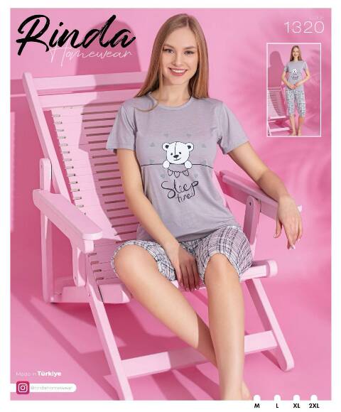 Piżama damskie 1320 1 kolor M-2XL (Towar Tureckie) 1