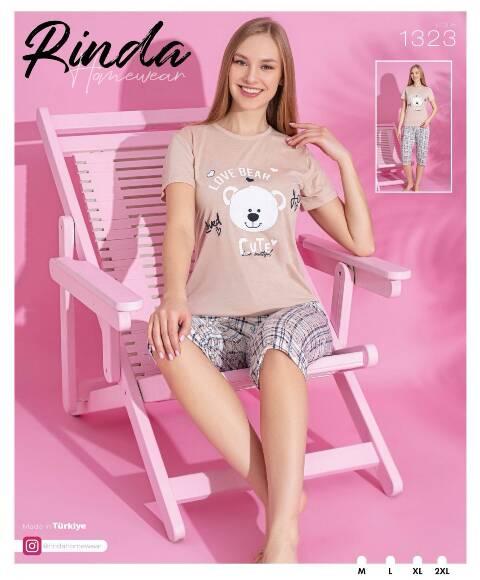 Piżama damskie 1323 1 kolor M-2XL (Towar Tureckie)