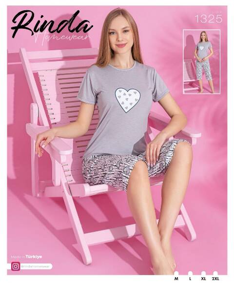 Piżama damskie 1325 1 kolor M-2XL (Towar Tureckie) 1