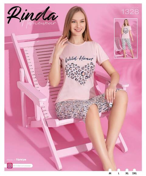 Piżama damskie 1328 1 kolor M-2XL (Towar Tureckie)