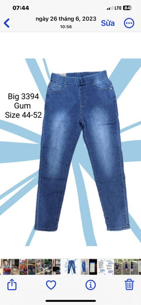 Jeansy damskie 3394 1 kolor 44-52 1