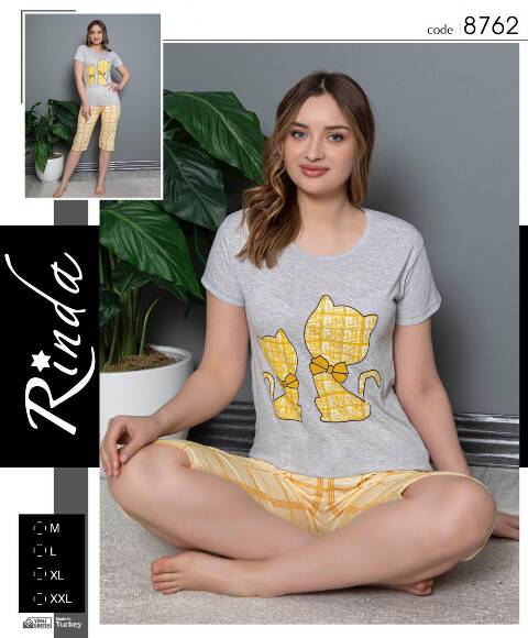 Piżama Damskie 8762 1 kolor M-2XL (Towar Tureckie) 1