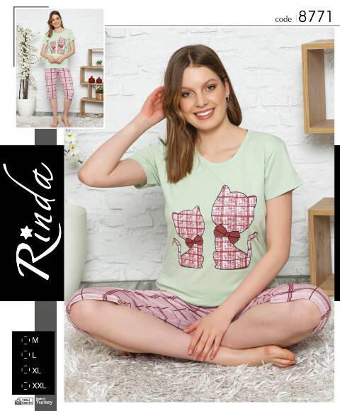 Piżama Damskie 8771 1 kolor M-2XL (Towar Tureckie) 1