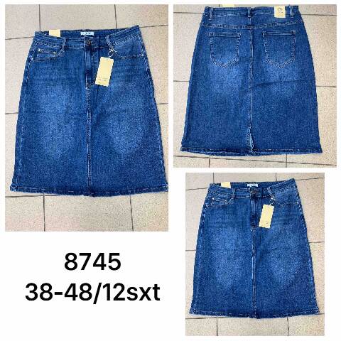 Spódnice Damskie 8745 1 kolor 38-48 1