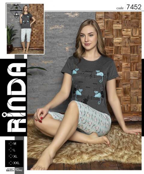 Piżama Damskie 7452 1 kolor M-2XL (Towar Tureckie) 1