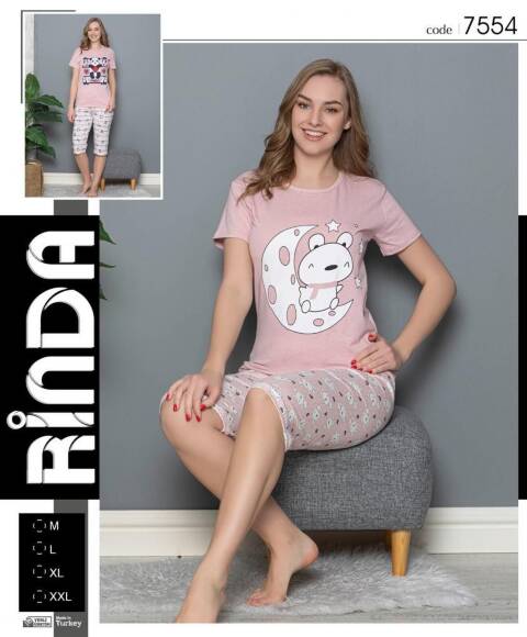 Piżama Damskie 7554 1 kolor M-2XL (Towar Tureckie)